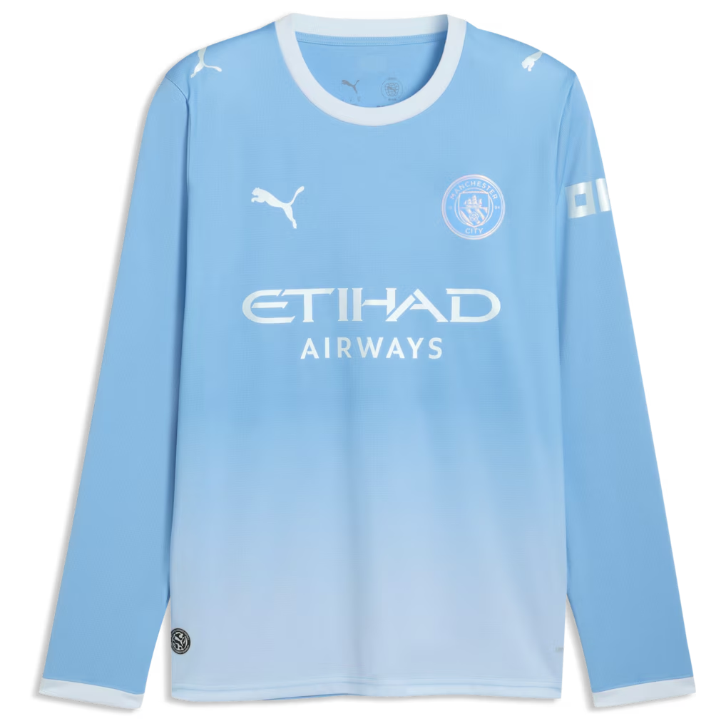 2026 Manchester City Home Long Sleeve Jersey