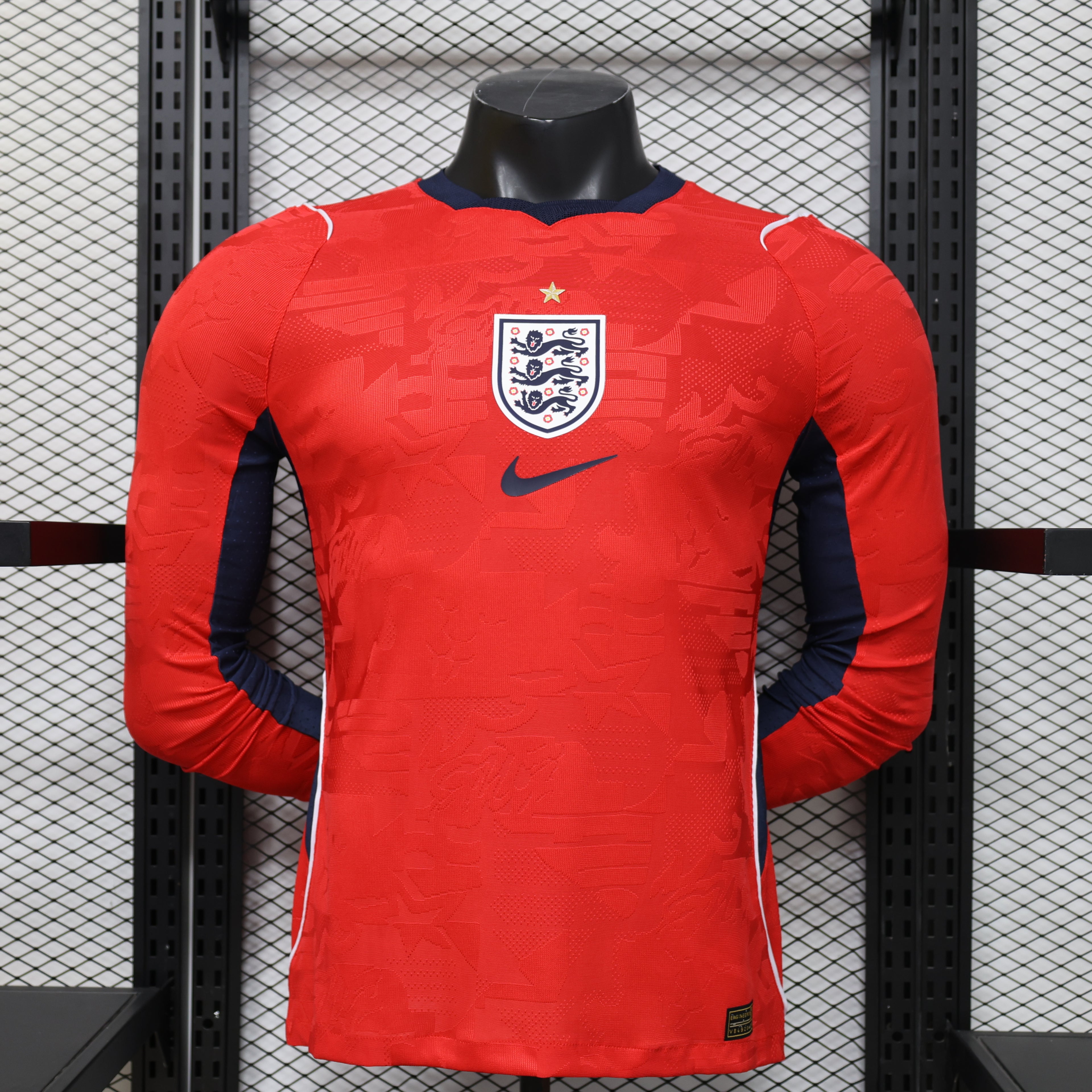 2026 England Away Long Sleeve Authentic Jersey