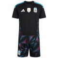 Argentina Black Goalkeeper Kids Kit 2026 | Argentina Youth GK Jersey & Shorts