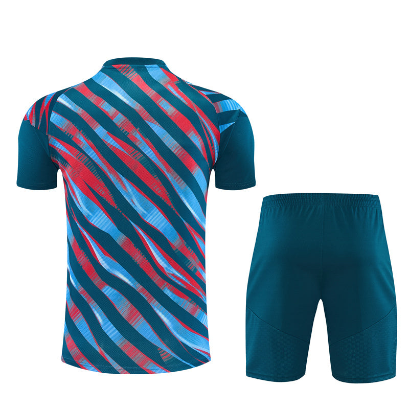 Arsenal Training Kit 2026-27 | adidas Teal Blue Graphic Shirt & Shorts Set