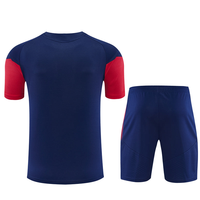 Arsenal Training Kit 2026-27 | adidas Navy Blue & Red Shirt and Shorts Set