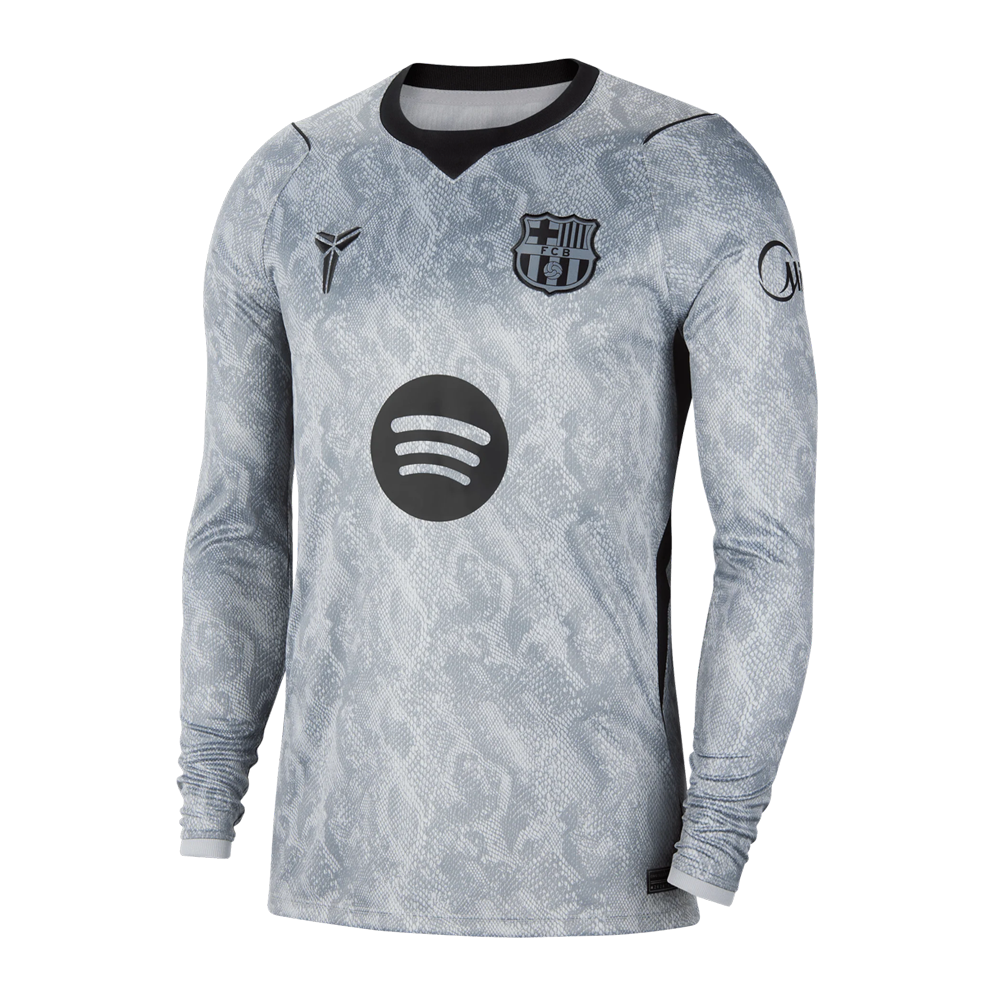 Barcelona Grey Goalkeeper Home Long Sleeve Football Shirt 2026-27 | Barça Goalkeeper Jersey