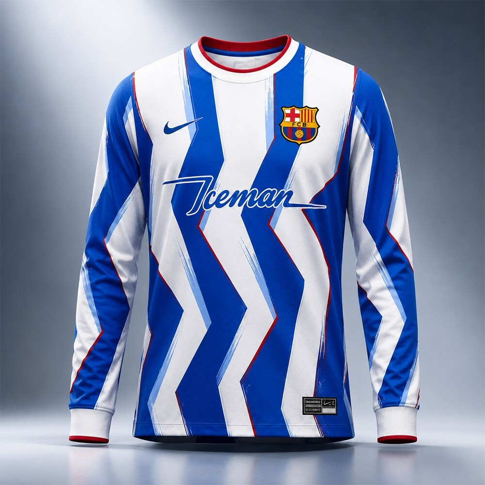 Barcelona x Drake Iceman Long Sleeve Football Shirt 2026-27 | Barça Special Edition Jersey
