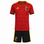 Belgium Home Kids Kit 2026 | Belgium Youth Football Jersey & Shorts