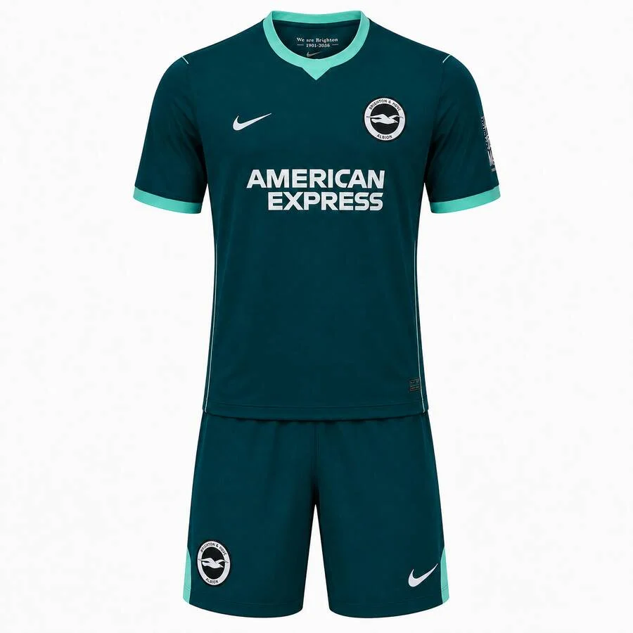 Brighton & Hove Albion Third Kids Kit 2026/27 | Nike Football Shirt & Shorts