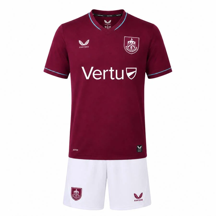Burnley Home Kids Kit 2026/27 | Castore Football Shirt & Shorts