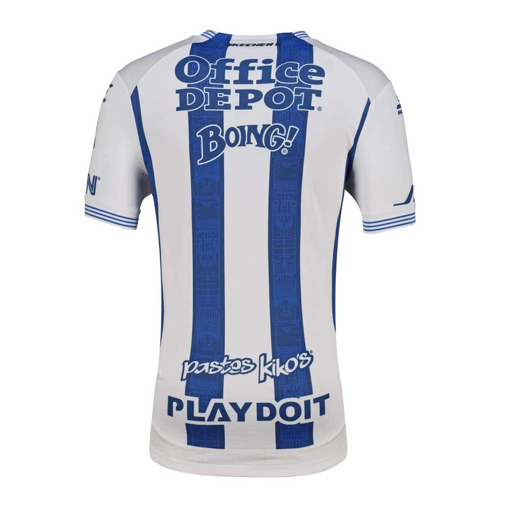 CF Pachuca Home Soccer Jersey 2026-27 | Skechers White & Blue Tuzos Football Shirt