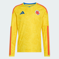 Colombia Home Long Sleeve Soccer Jersey 2026 | adidas Los Cafeteros Yellow Football Shirt