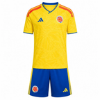Colombia Home Kids Kit 2026 | Colombia National Team Youth Football Jersey & Shorts