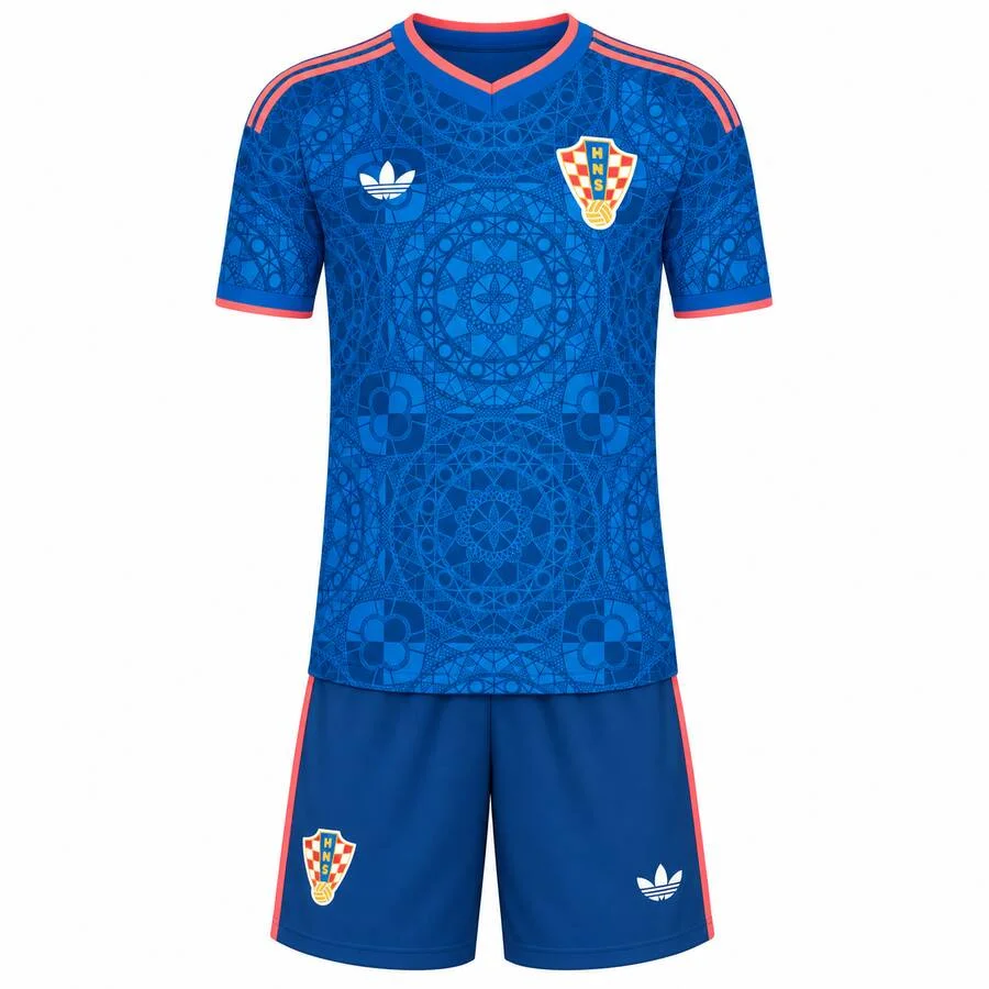 Croatia Away Kids Kit 2026-27 | Croatia National Team Youth Football Jersey & Shorts