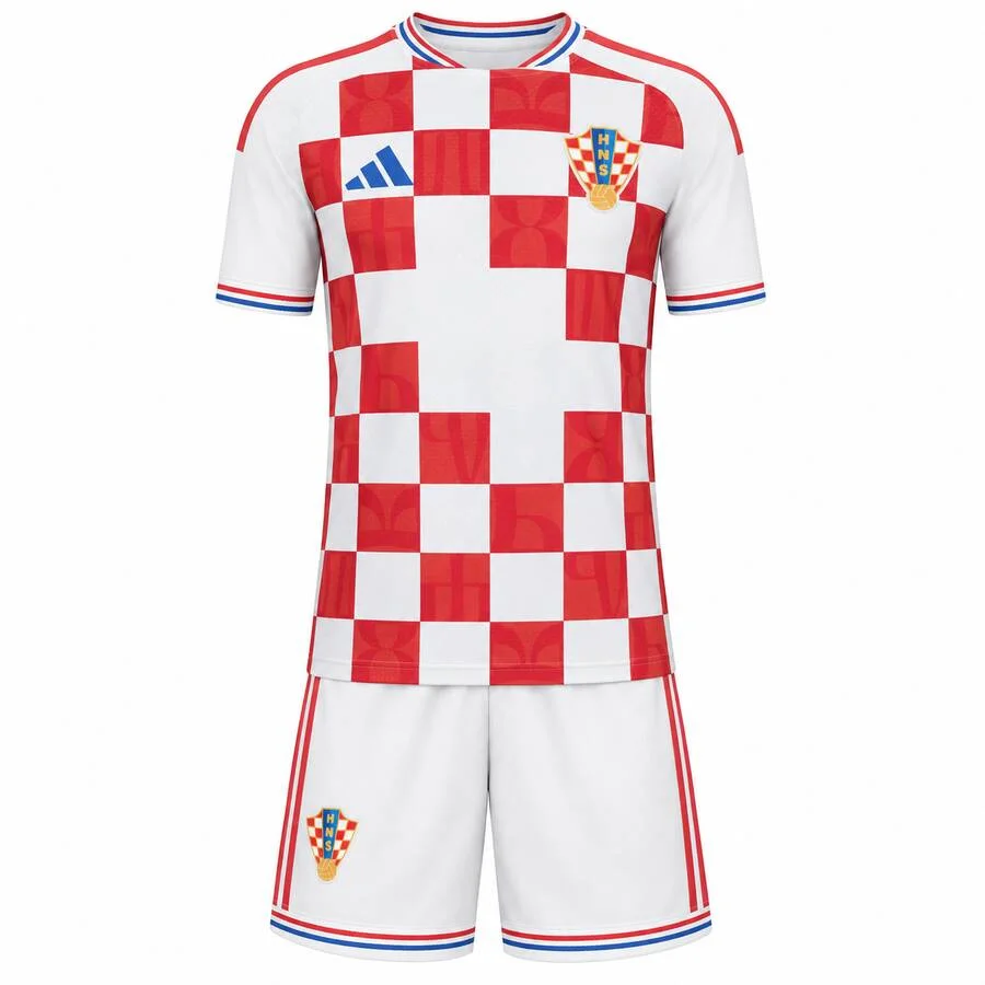 Croatia Home Kids Kit 2026-27 | Croatia National Team Youth Football Jersey & Shorts
