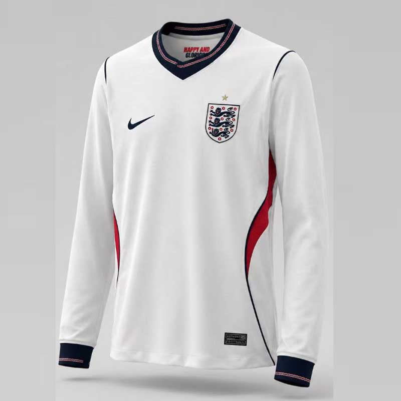 2026 England Home Long Sleeve Jersey