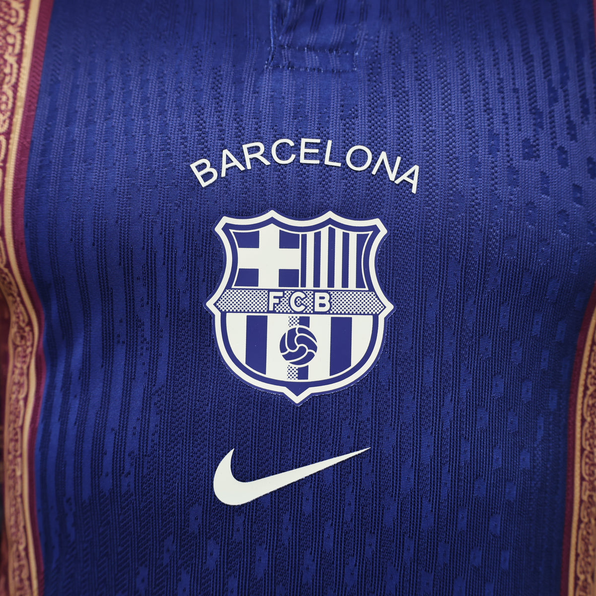 FC Barcelona x Nike x Air Dior Paris Toile de Jouy Player Version Polo Shirt 2026/27 Football Jersey