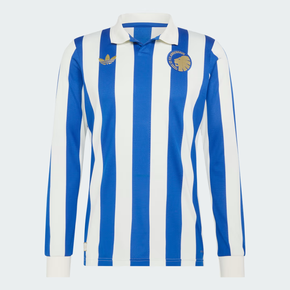 FC Copenhagen 2025-26 Anniversary Long Sleeve Jersey | adidas KB 150th Heritage Shirt