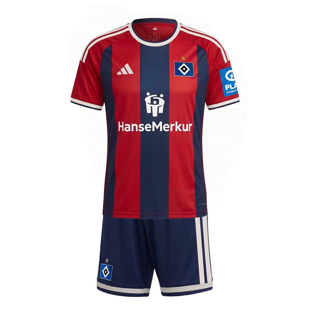 Hamburger SV Third Kids Kit 2026-27 | adidas Navy & Red Youth Football Jersey & Shorts
