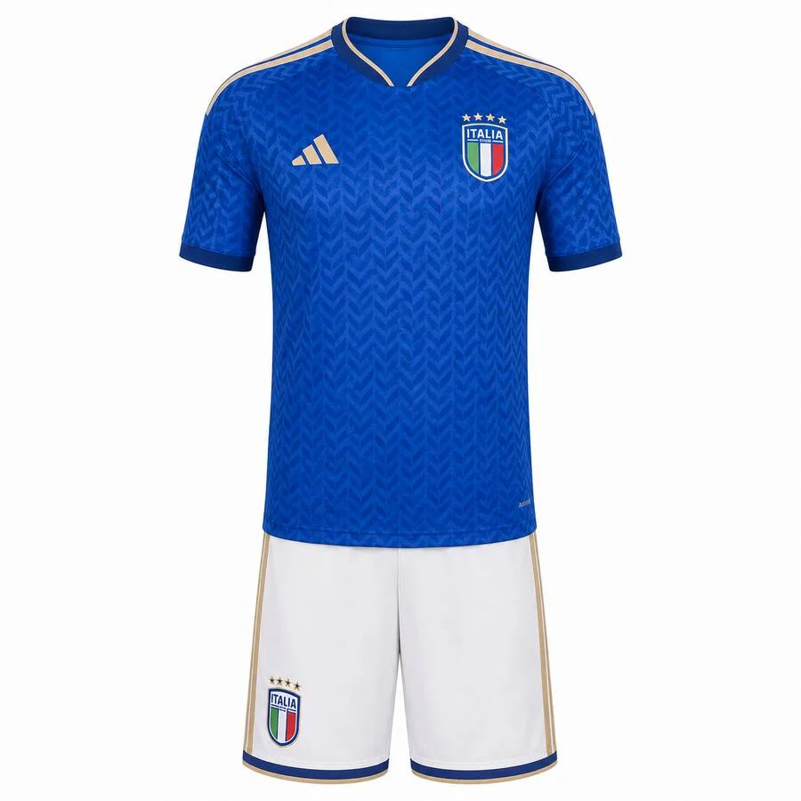 Italy Home Kids Kit 2026 | Italy National Team Youth Football Jersey & Shorts