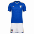 Italy Home Kids Kit 2026 | Italy National Team Youth Football Jersey & Shorts