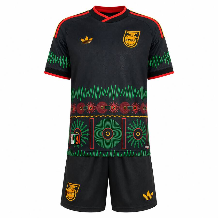 Jamaica Away Kids Kit 2026 | Jamaica National Team Youth Football Jersey & Shorts