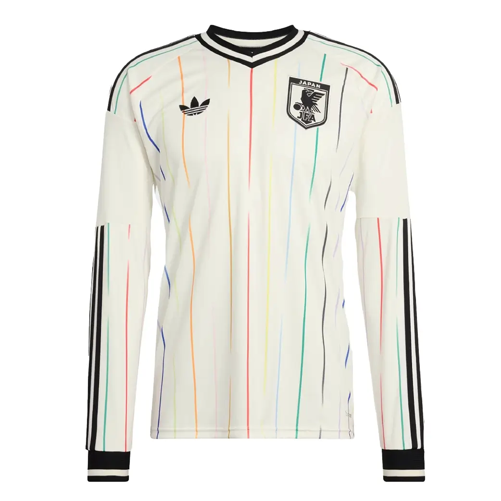 Japan Away Long Sleeve Soccer Jersey 2026 | adidas Samurai Blue White Football Shirt