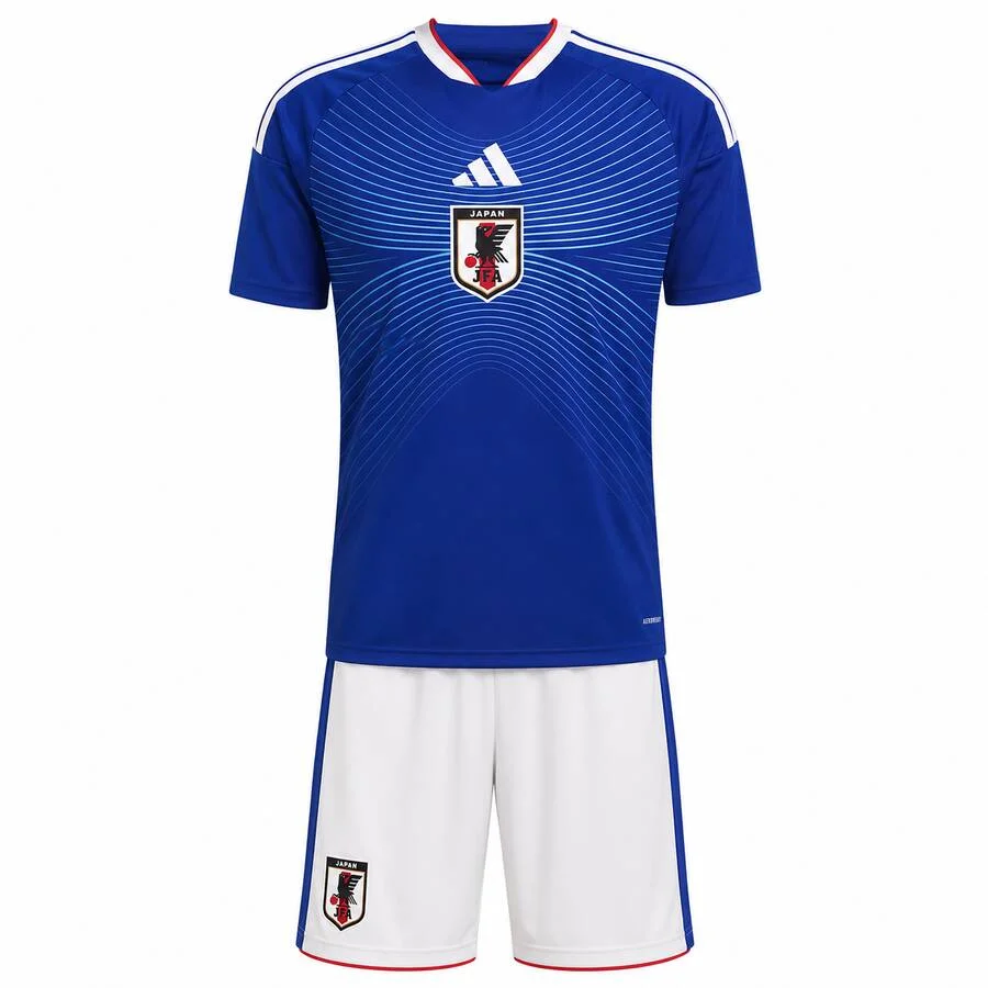Japan Home Kids Kit 2026 | Japan National Team Youth Football Jersey & Shorts