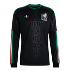 Mexico Third Long Sleeve Soccer Jersey 2026 | adidas El Tri Black Football Shirt