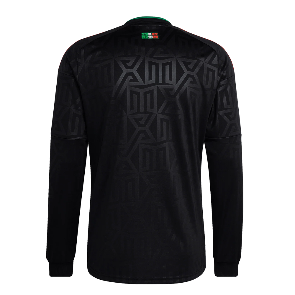 Mexico Third Long Sleeve Soccer Jersey 2026 | adidas El Tri Black Football Shirt