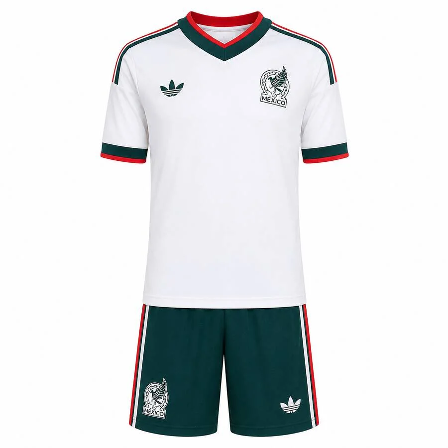 Mexico Away Kids Kit 2026 | El Tri Youth Football Jersey & Shorts
