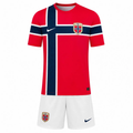 Norway Home Kids Kit 2026 | Norway National Team Youth Football Jersey & Shorts