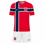 Norway Home Kids Kit 2026 | Norway National Team Youth Football Jersey & Shorts