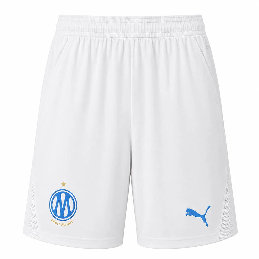 Olympique Marseille Home Football Shorts 2026-27 | PUMA Soccer Shorts