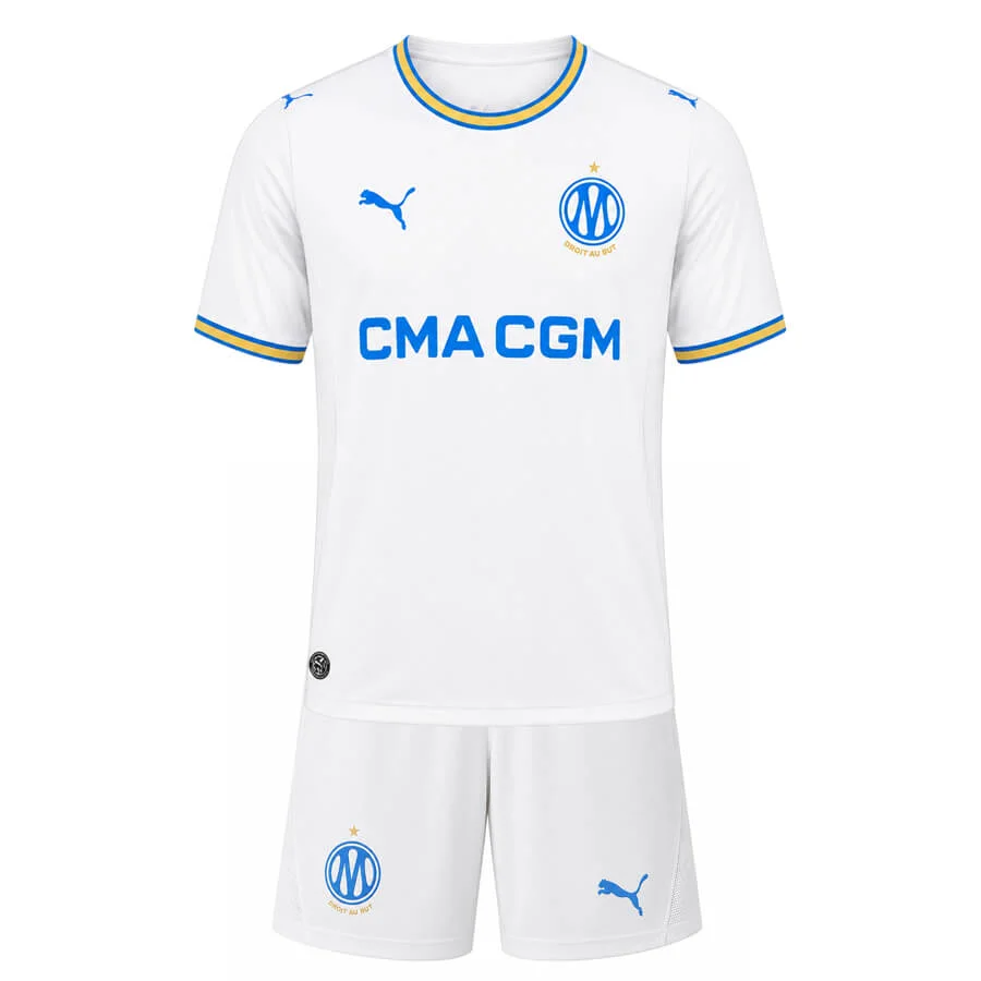 Olympique Marseille Home Kids Kit 2026-27