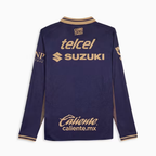 Pumas UNAM Home Long Sleeve Soccer Jersey 2026-27 | PUMA Navy & Gold Cancha Football Shirt