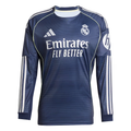 Real Madrid Away Long Sleeve Football Shirt 2025-26 – Navy Blue Soccer Jersey