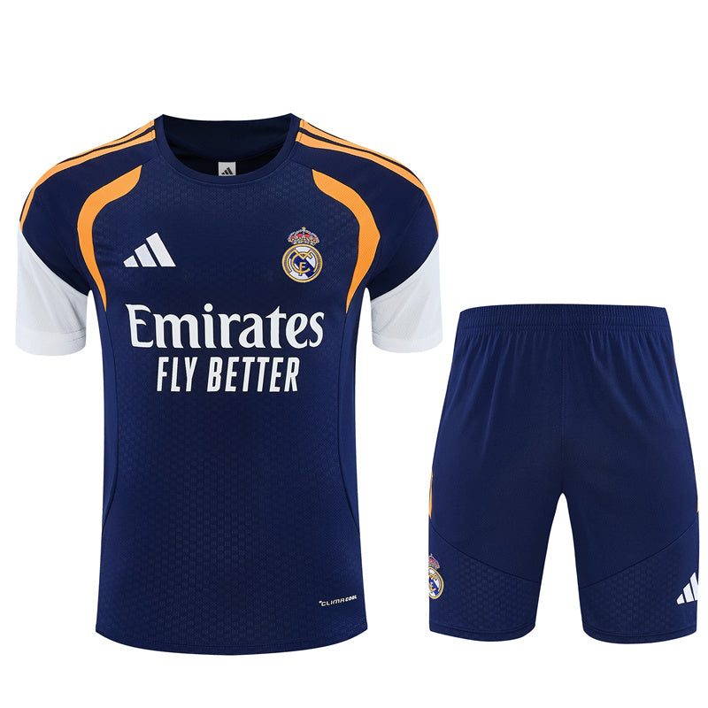 Real Madrid Navy Orange Training Kit 2026-27 | adidas Football Jersey & Shorts
