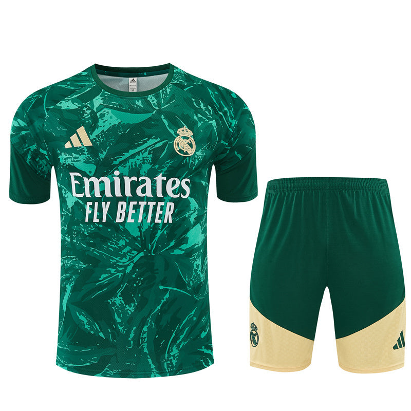 Real Madrid Pre-Match Kit 2026-27 | adidas Green Football Jersey & Shorts