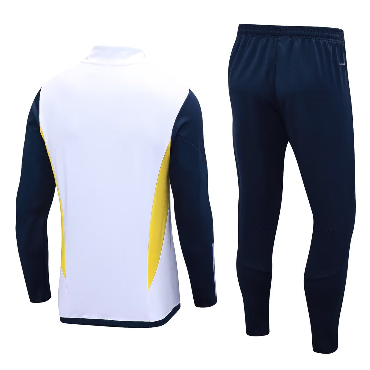 Real Madrid White&navy Half Zip Tracksuit kit Training Set 2023-24
