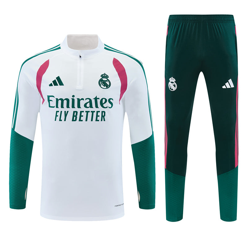 Real Madrid Half Zip Training Tracksuit Set 2026-27 | adidas Football Suit