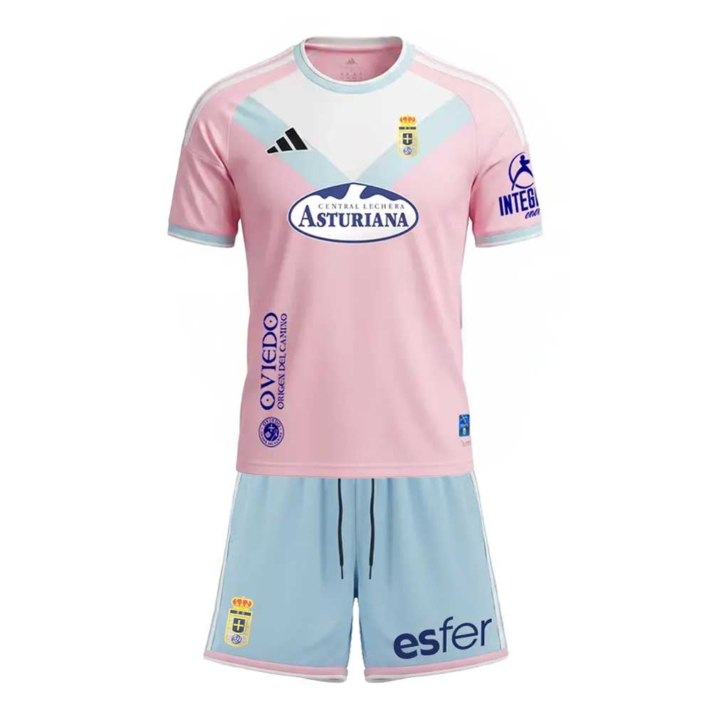 Real Oviedo Away Kids Kit 2026-27 | adidas Youth Football Jersey