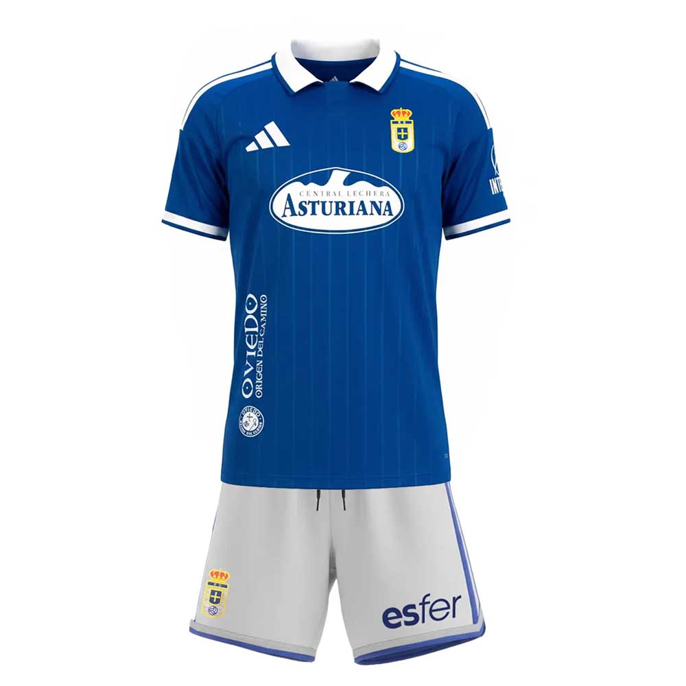 Real Oviedo Home Kids Kit 2026-27 | adidas Youth Football Jersey