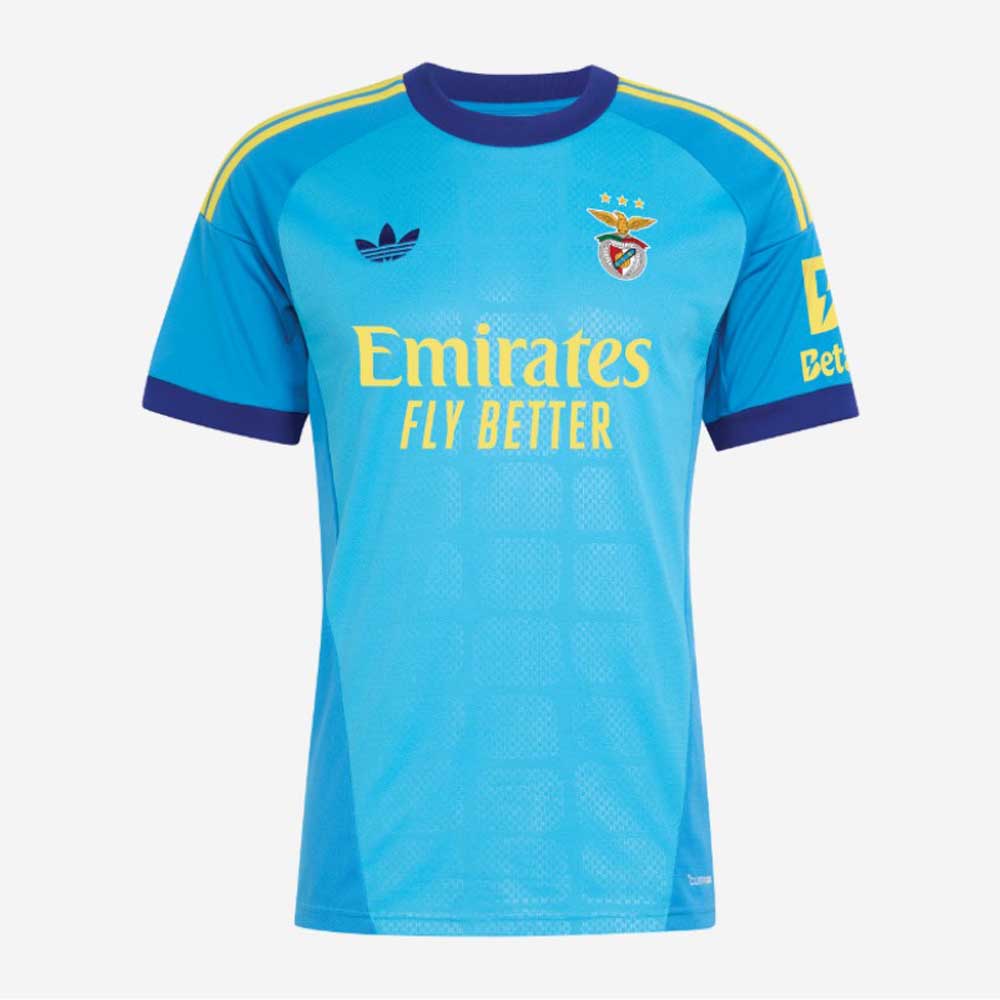SL Benfica Blue Goalkeeper Football Shirt 2026-27 | adidas Originals GK Jersey