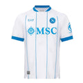 2026/27 Napoli Away Jersey | EA7 White & Sky Blue Soccer Shirt
