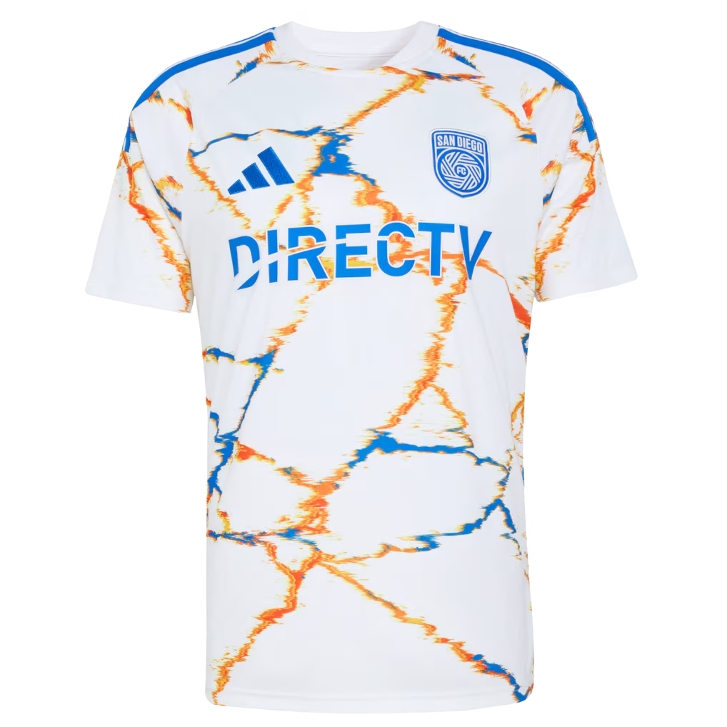 2026/27 San Diego FC Away Jersey | adidas White MLS Soccer Shirt