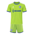 Schalke 04 Third Kids Kit 2026-27 | adidas Green & Royal Blue Youth Football Jersey & Shorts