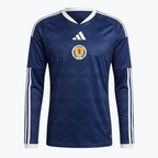 Scotland Home Long Sleeve Soccer Jersey 2026 | adidas Tartan Terriers Blue Football Shirt
