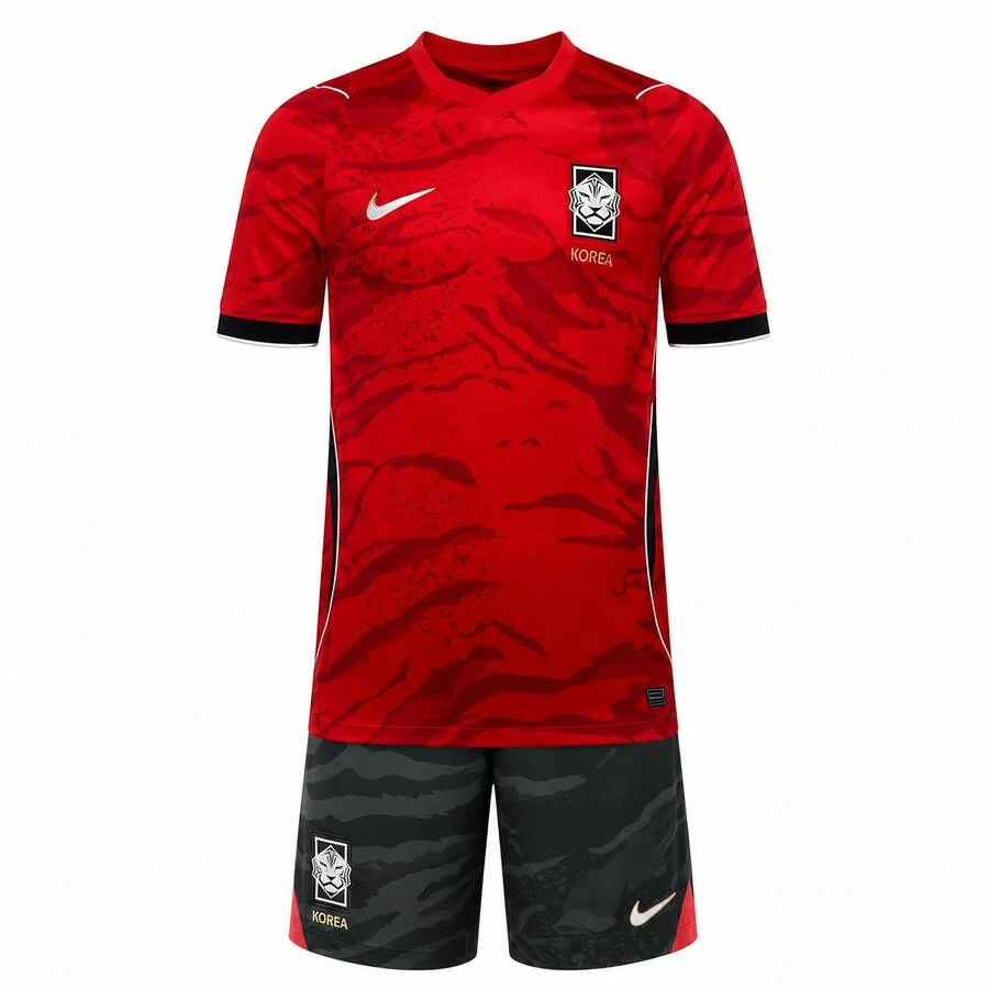 South Korea Home Kids Kit 2026 | Korea Republic Youth Football Jersey & Shorts