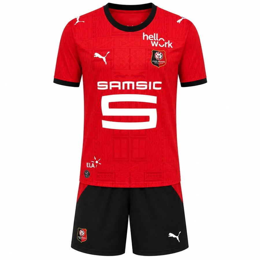 Stade-Rennais Home Kids Kit 2026-27
