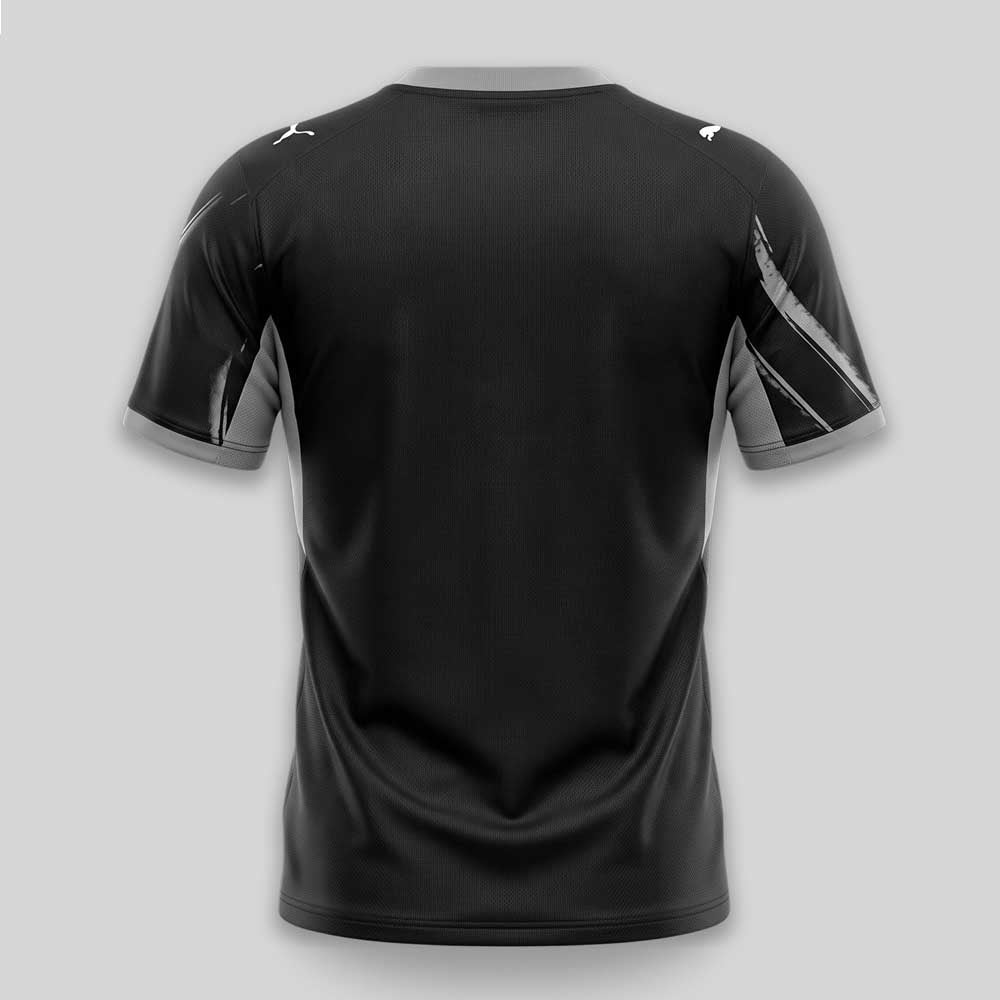 Stade de Reims Third Football Shirt 2026-27 | PUMA Black & Metallic Grey Racing Jersey