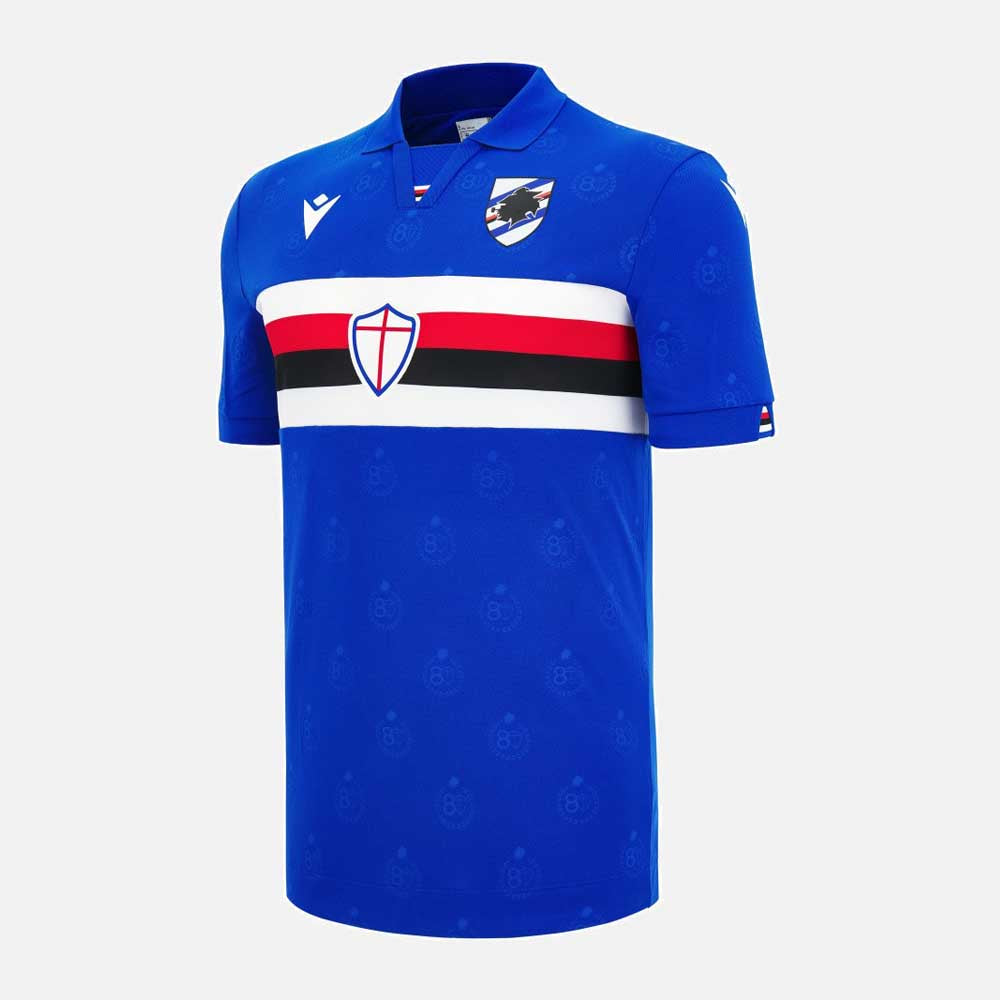 2026/27 UC Sampdoria Home Jersey | Macron 80th Anniversary Blucerchiati Kit