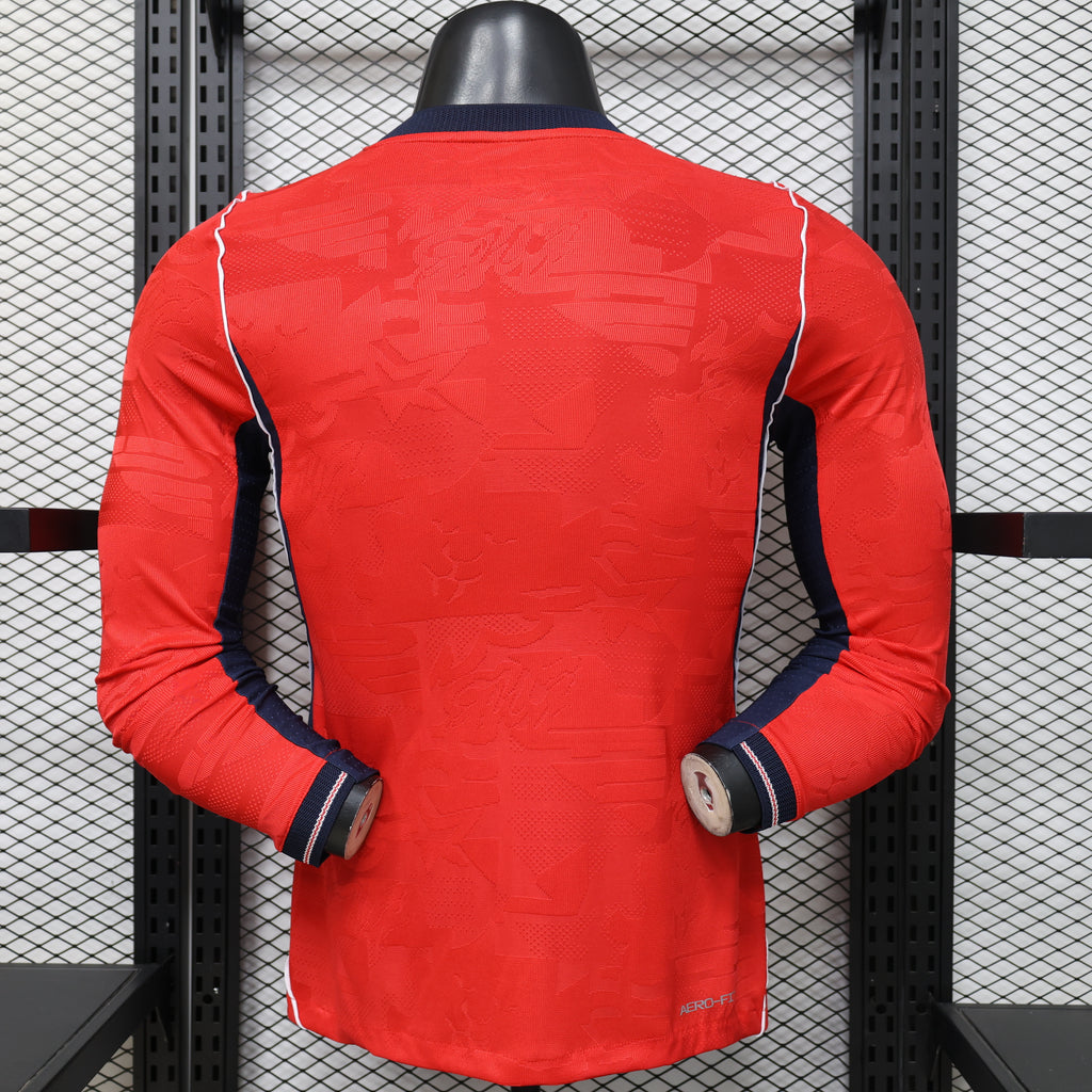 2026 England Away Long Sleeve Authentic Jersey