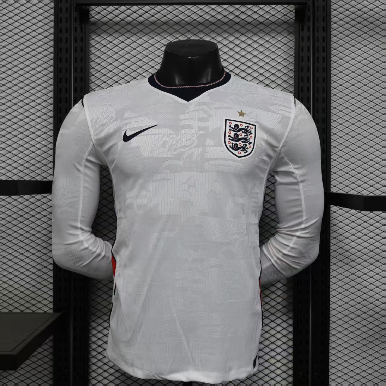 2026 England Home Long Sleeve Authentic Jersey